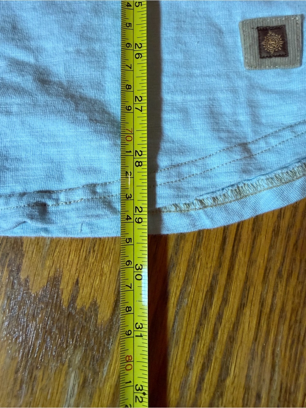 The Territory Ahead Two-Tone Polo — Light Blue and Tan - Picture 6 of 6